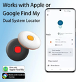 Smart Dual System Tracker | Apple Find My & Google Find My Compatible Anti-Lost Device