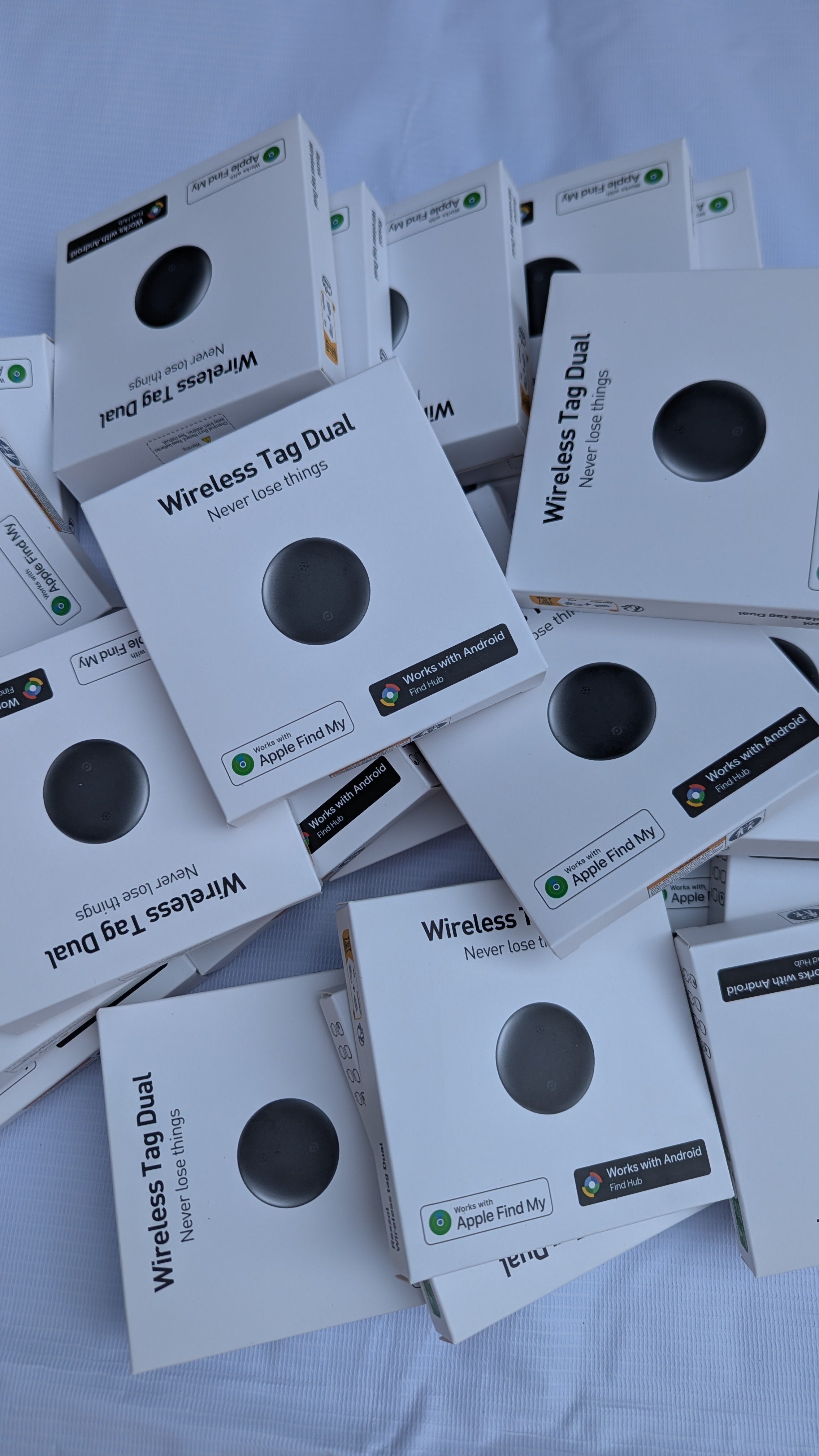 Wireless Tag Dual Smart Tracker – Apple Find My & Android Find Hub Compatible Anti-Lost Device