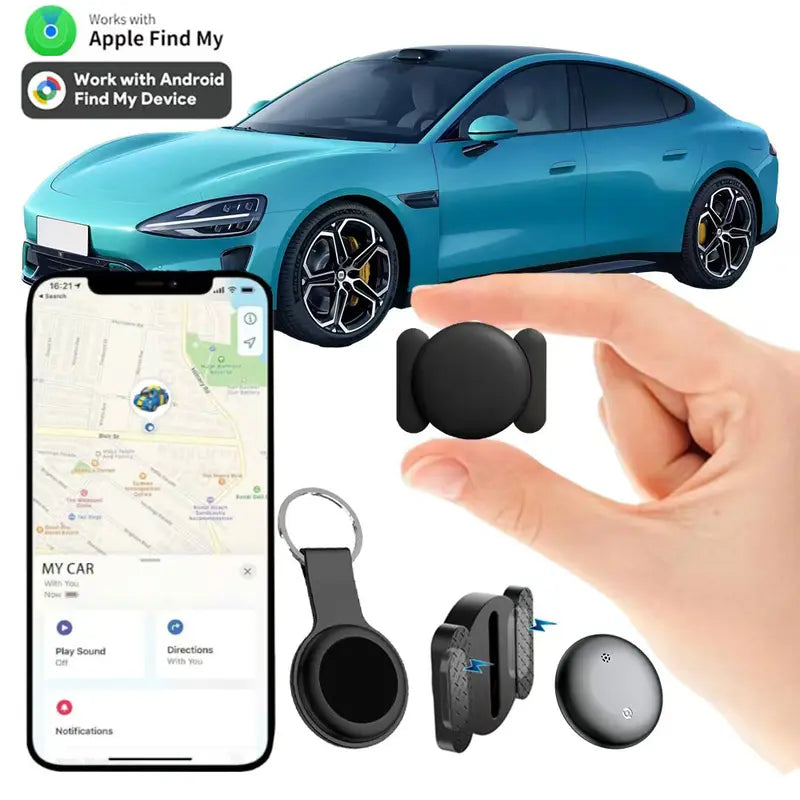 Wireless Tag Dual Smart Tracker – Apple Find My & Android Find Hub Compatible Anti-Lost Device